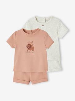 Bebé 0-36 meses-Pijamas, babygrows-Lote de 2 pijamas aos favos, para recém-nascido