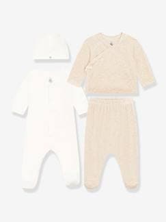 Bebé 0-36 meses-Conjunto de 4 peças, para bebé, em algodão, da Petit Bateau