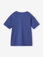T-shirt com motivo alusivo às férias, para menino azul-tinta+azul-turquesa+tangerina 