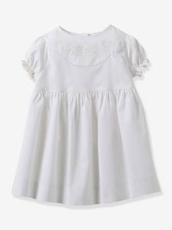 Bebé 0-36 meses-Vestido bordado da CYRILLUS, coleção festas e casamentos, para bebé