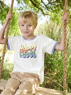 Menino 2-14 anos-T-shirts, polos-T-shirt "Happy & cool", para menino