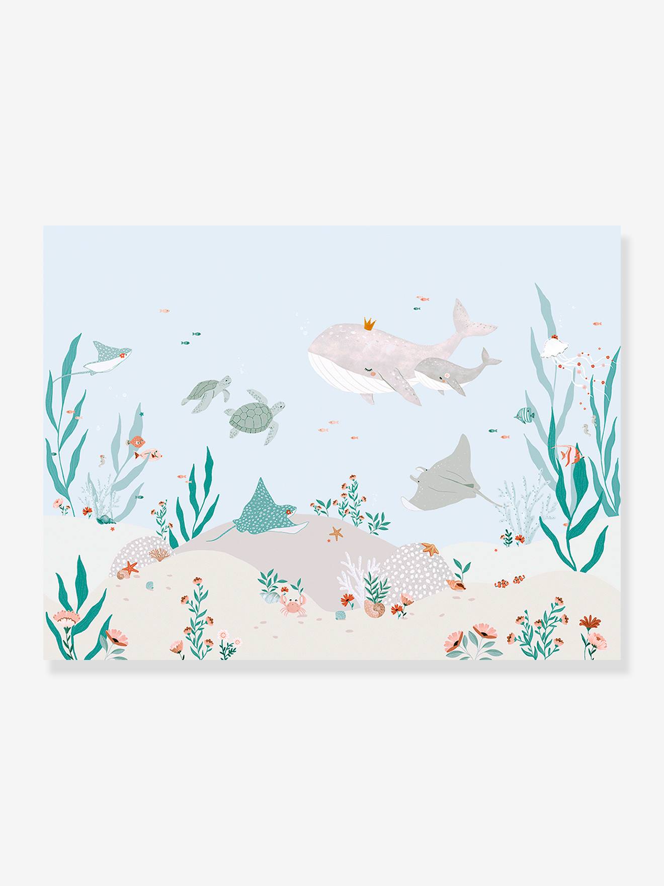 Papel de parede não tecido, DREAMY SEABED - LILIPINSO azul