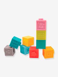 Brinquedos-Primeira idade-Conjunto de 9 cubos encaixáveis - LUDI