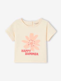 T-shirts-Bebé 0-36 meses-T-shirt " Happy summer" de mangas curtas, para bebé