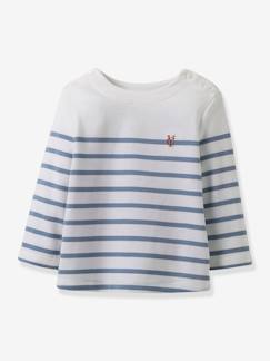 Bebé 0-36 meses-T-shirts-T-shirts-Camisola estilo marinheiro, da CYRILLUS, em algodão biológico, para bebé
