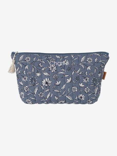 Bolsa de cuidados de higiene, em gaze de algodão, para criança azul estampado+azul-acinzentado+BRANCO CLARO LISO COM MOTIVO+BRANCO MEDIO ESTAMPADO+cru 