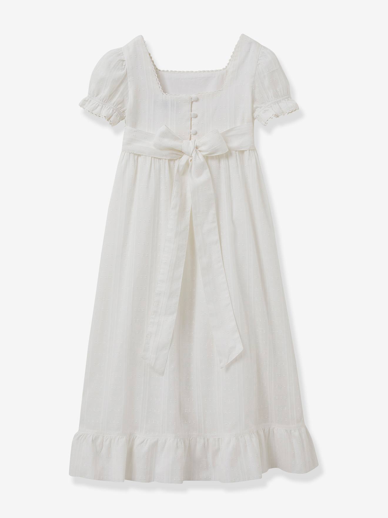 Vestido comprido Héloïse da CYRILLUS, especial cerimónia cru