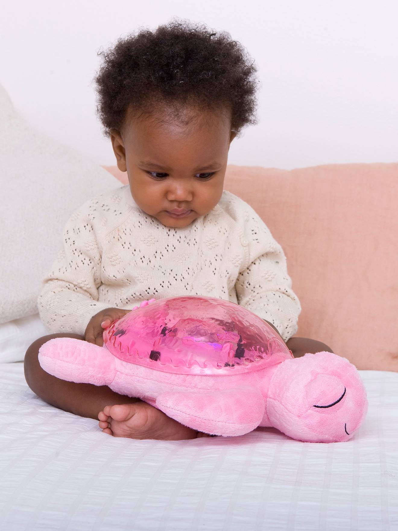 Luz de presença recarregável, CLOUD B Tranquil Turtle rosa-blush
