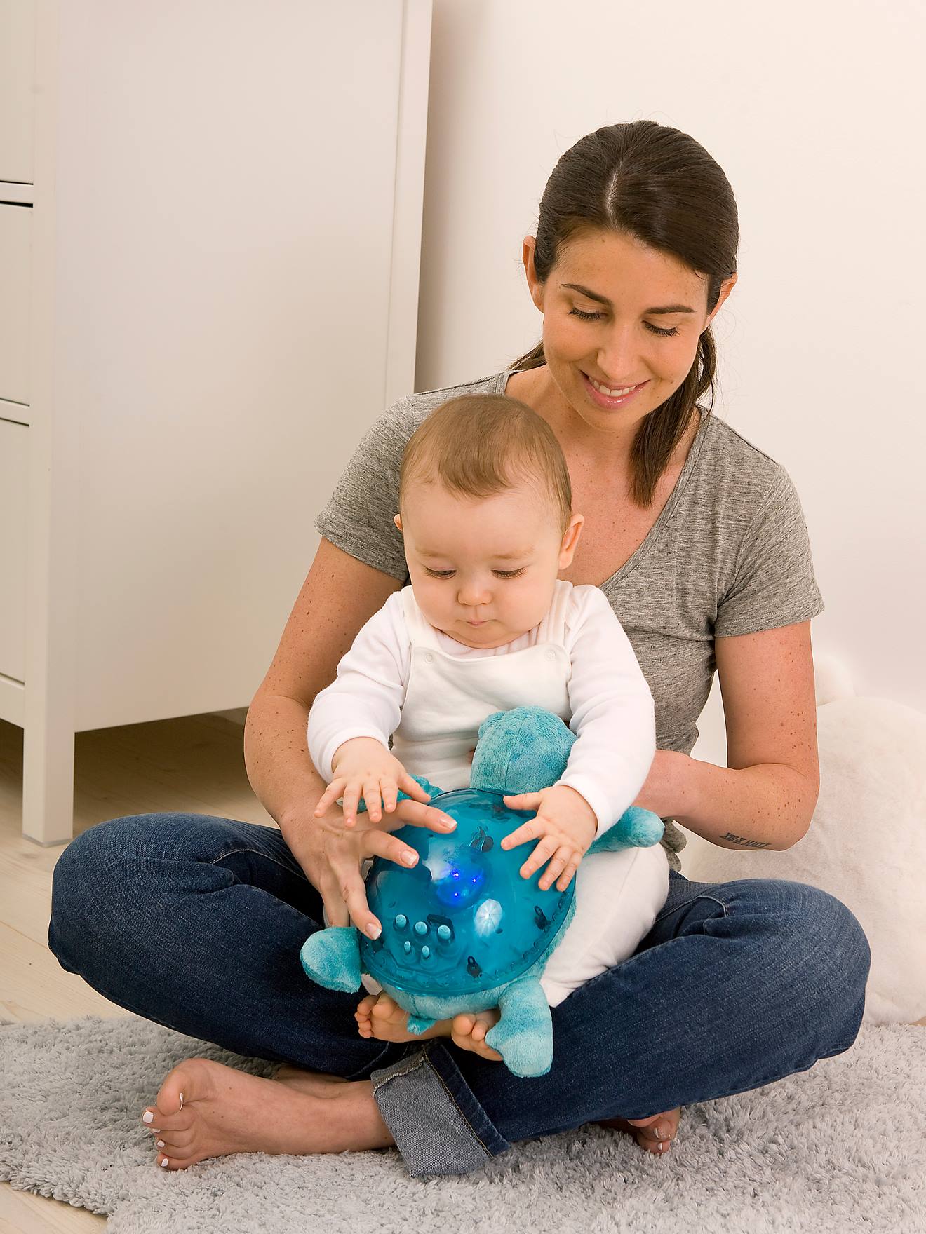 Luz de presença recarregável, CLOUD B Tranquil Turtle azul