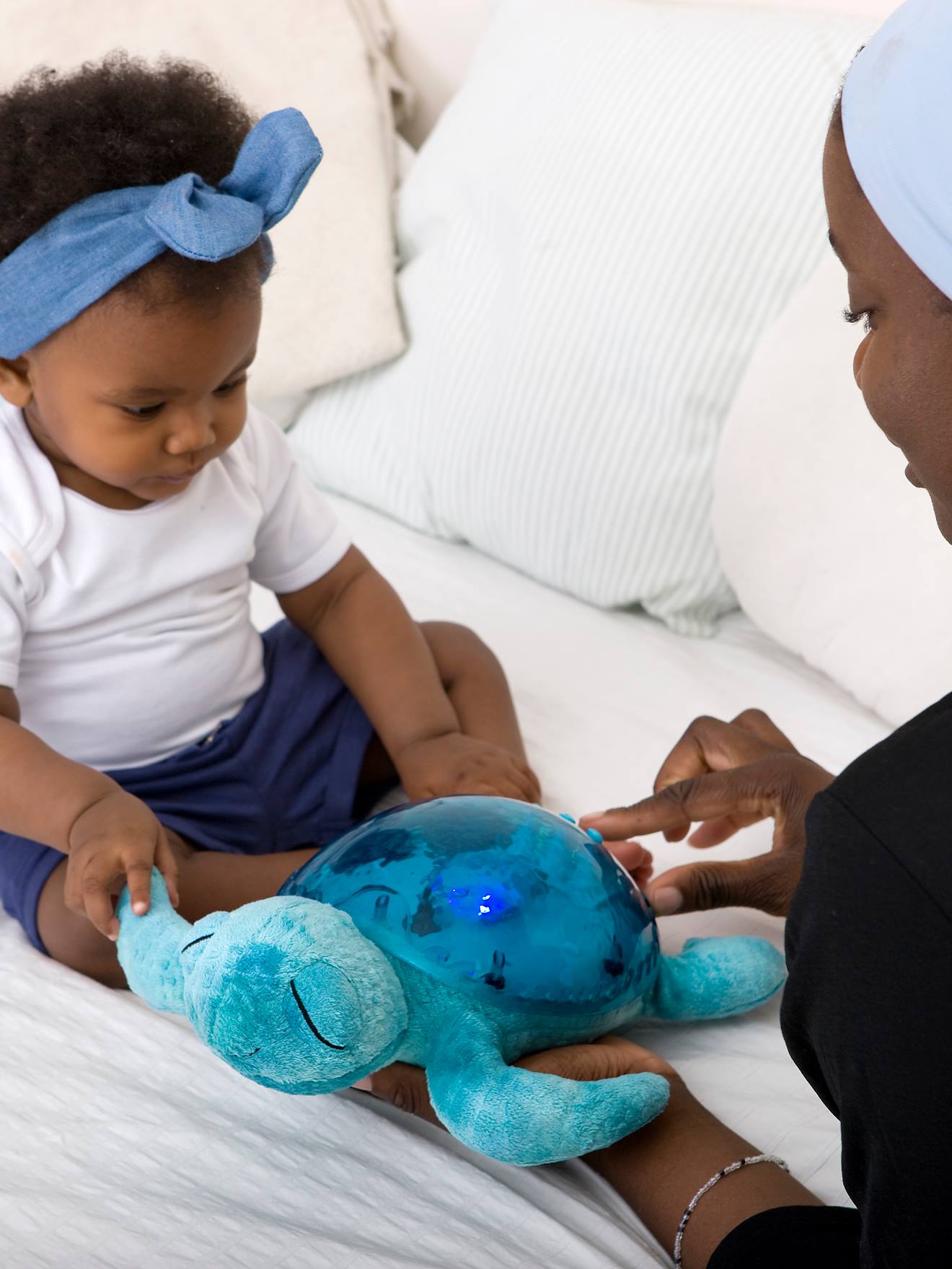 Luz de presença recarregável, CLOUD B Tranquil Turtle azul