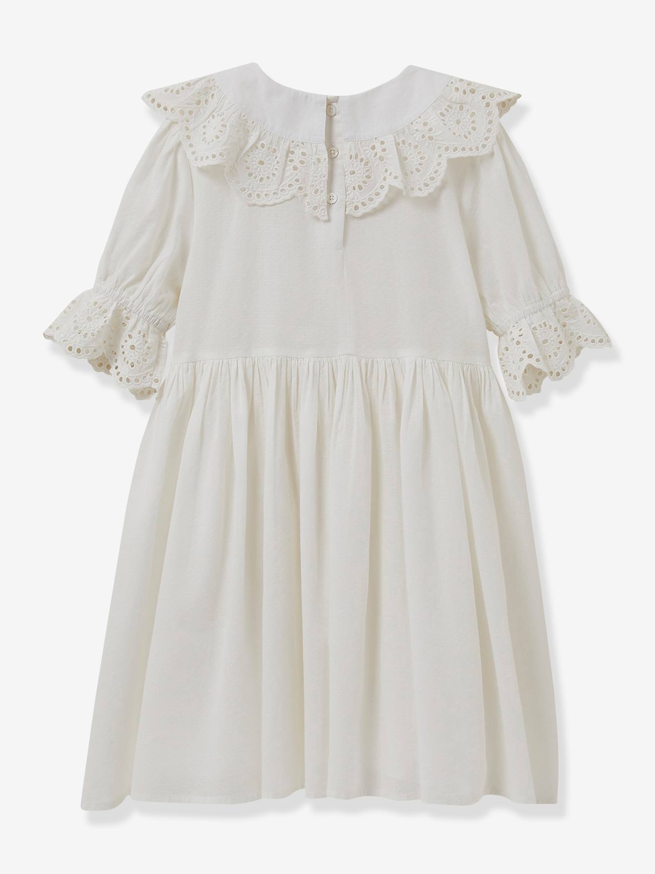 Vestido de cerimónia, Adeline da CYRILLUS, para menina branco