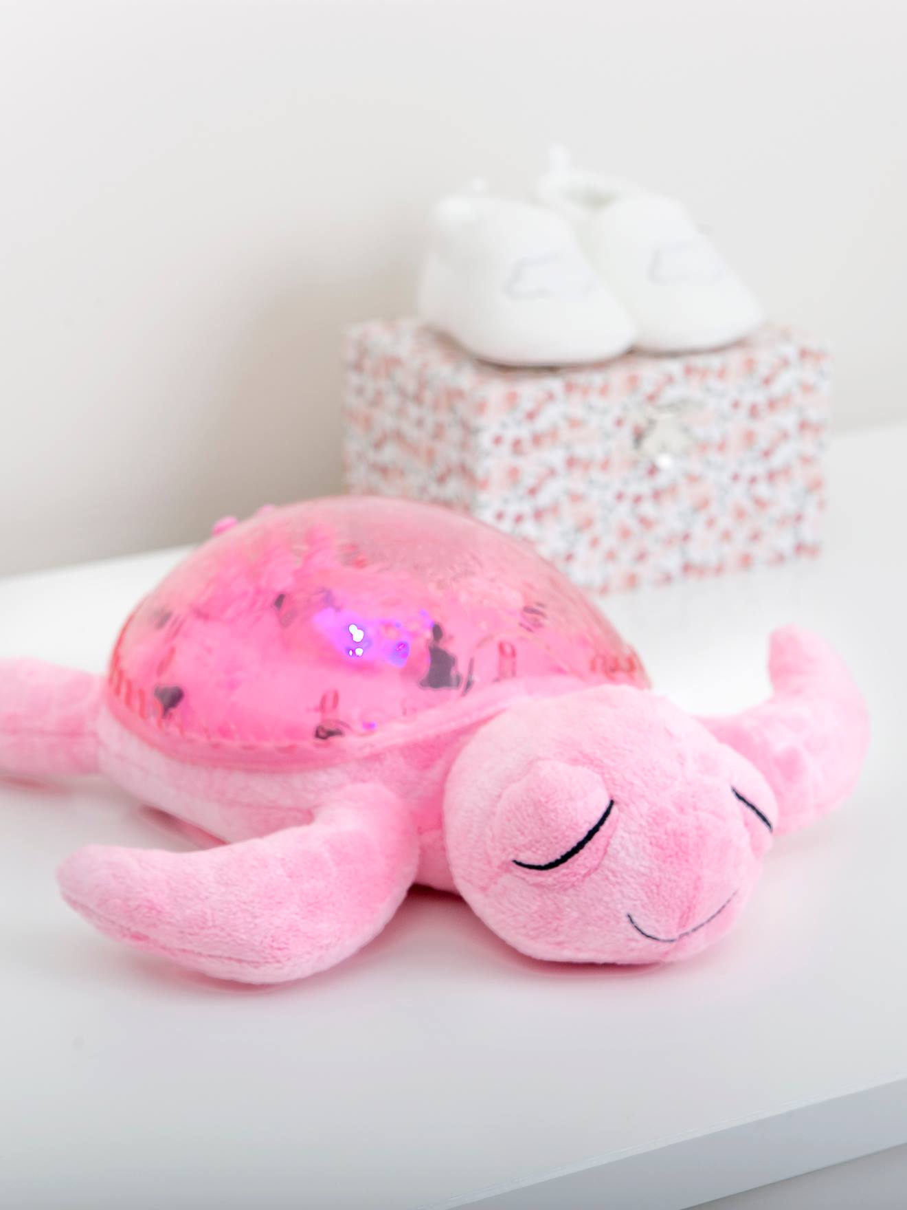 Luz de presença recarregável, CLOUD B Tranquil Turtle rosa-blush