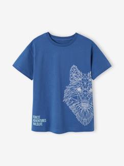 Menino 2-14 anos-T-shirts, polos-T-shirts-T-shirt com lobo, para menino