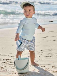 Bebé 0-36 meses-T-shirt de banho anti-UV, pequeno marujo, para menino