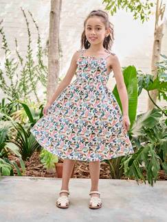 Menina 2-14 anos-Vestidos-Vestido midi de alças para menina