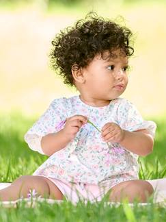 Bebé 0-36 meses-Blusa estampada às flores, para bebé