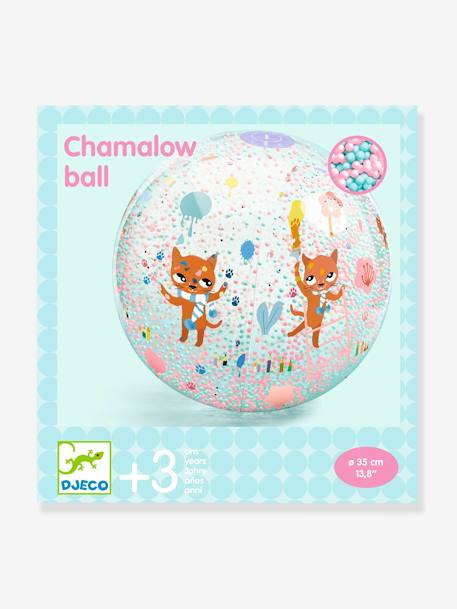 Bola com esferas coloridas - DJECO amarelo+rosa 