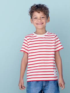 Menino 2-14 anos-T-shirts, polos-T-shirts-T-shirt de mangas curtas, estilo marinheiro, para menino