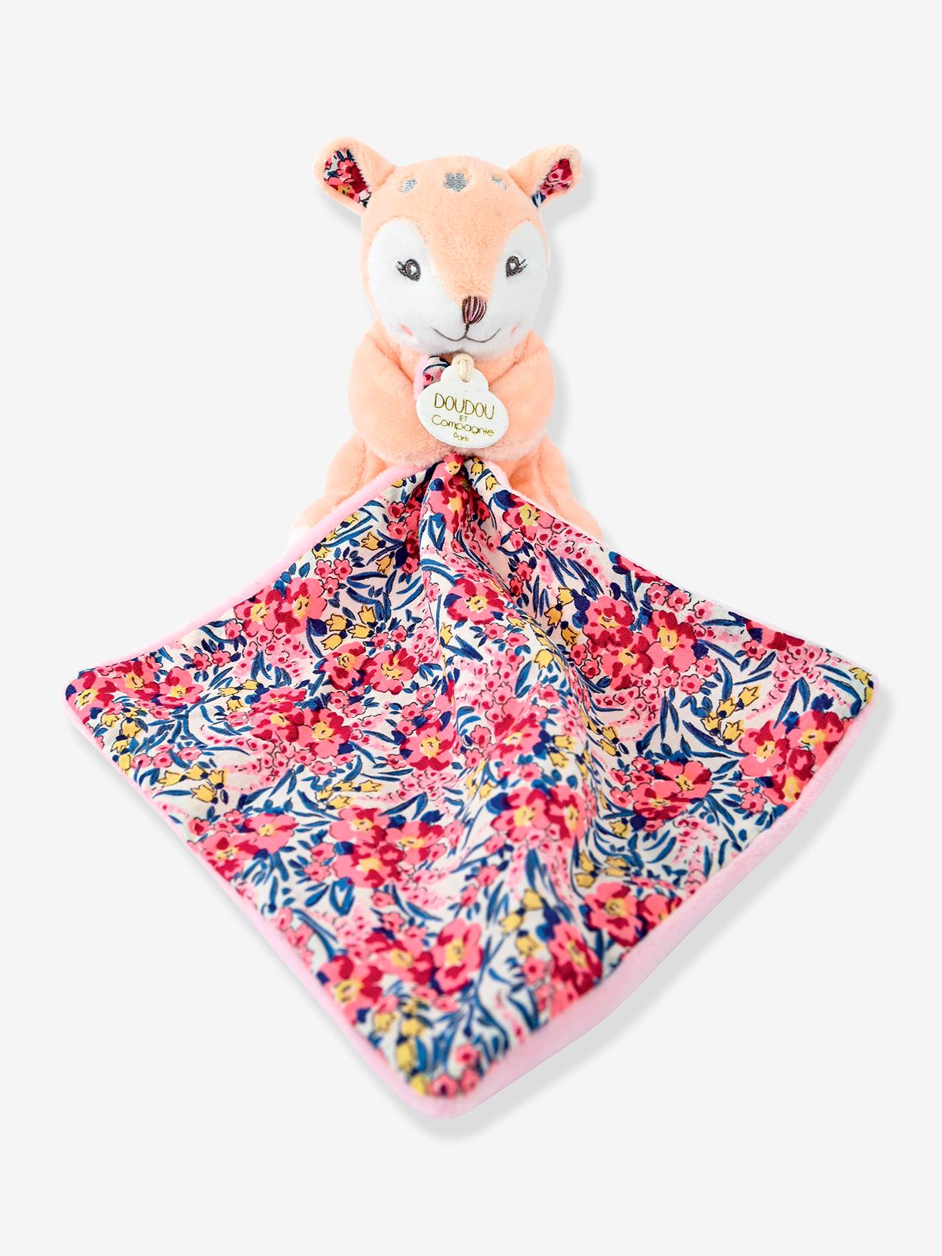 Boneco-doudou 12 cm, boh'aim - DOUDOU ET COMPAGNIE rosa