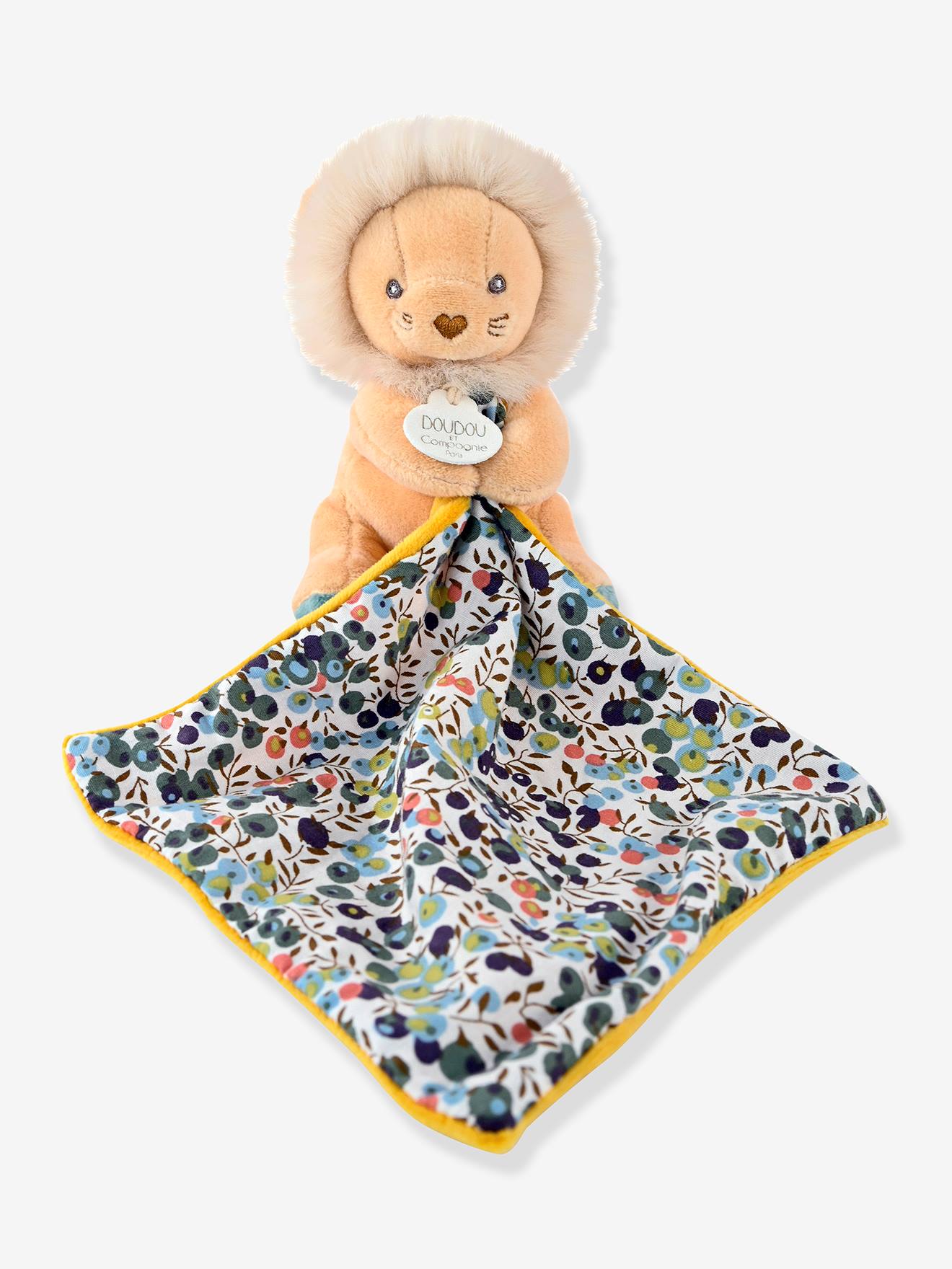 Boneco-doudou 12 cm, boh'aim - DOUDOU ET COMPAGNIE amarelo