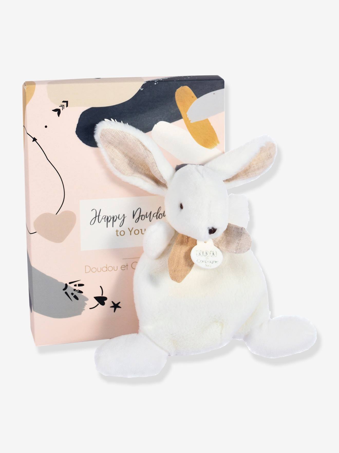 Boneco-doudou Happy, 17 cm - DOUDOU ET COMPAGNIE bege