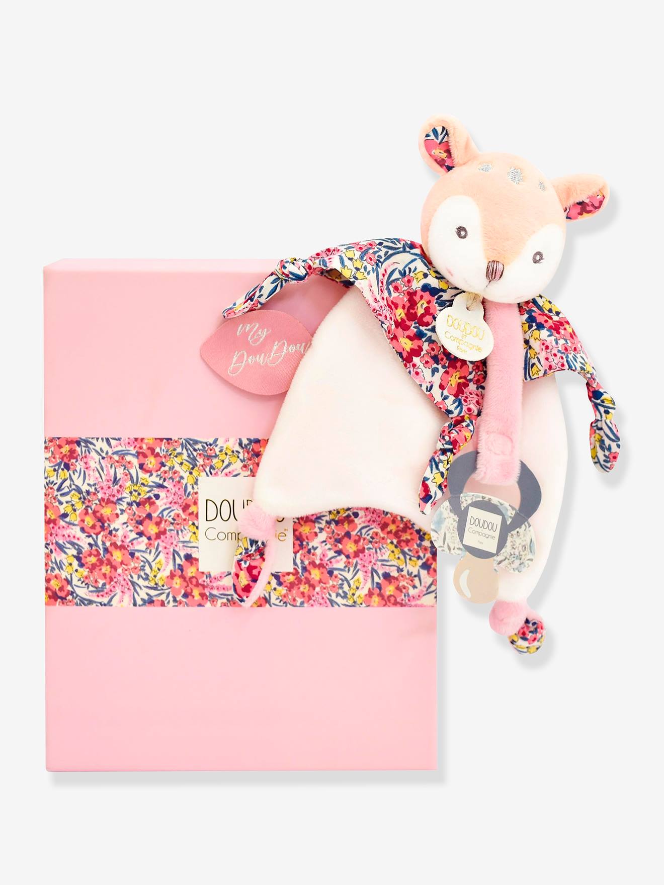 Porta-chupetas - DOUDOU ET COMPAGNIE rosa