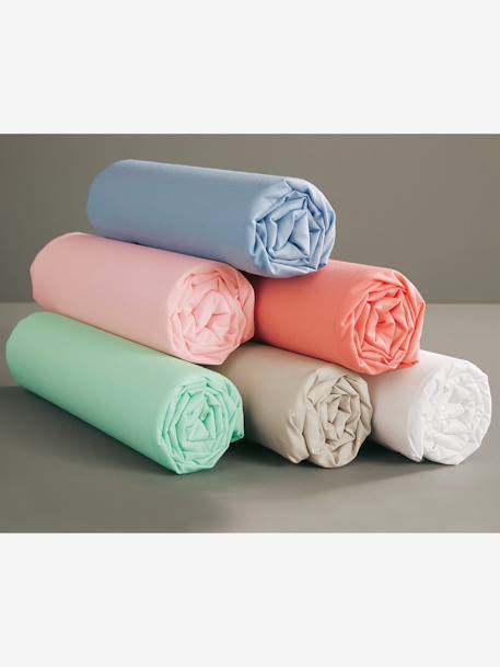 Lote de 2 lençóis-capa em puro algodão, para bebé Cinzento 