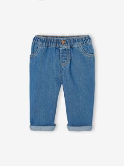 Jeans largos, fáceis de vestir, para menino