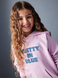 Menina 2-14 anos-Camisolas, casacos de malha, sweats-Sweatshirts -Sweat comprida com capuz, para menina