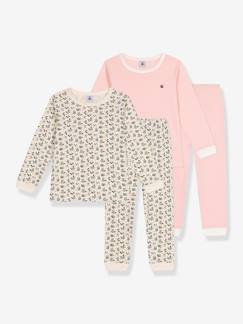 Menina 2-14 anos-Lote de 2 pijamas, da Petit Bateau