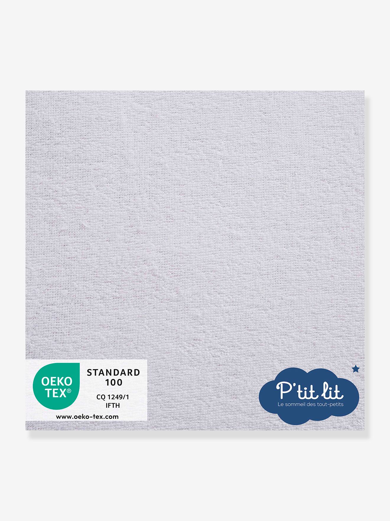 Proteção de colchão impermeável, em turco, antiácaros, Bi-Ome®, P'TIT LIT branco