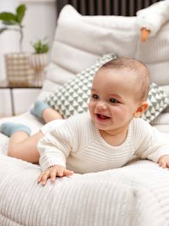 Bebé 0-36 meses-Macacões-Macacão em tricot, de mangas compridas, para bebé