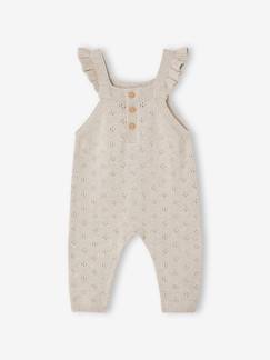 Bebé 0-36 meses-Macacões-Jardineiras em tricot, alças com folhos, para bebé