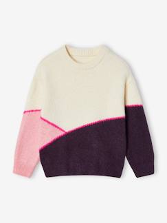 Menina 2-14 anos-Camisola colorblock, para menina