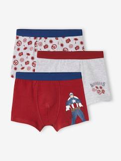 Menino 2-14 anos-Roupa interior-Lote de 3 boxers Os Vingadores da Marvel®, para criança