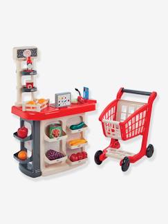 Brinquedos- Jogos de imitação-Casa, bricolagem e profissões-Caixa de supermercado + carrinho de compras, da ECOIFFIER