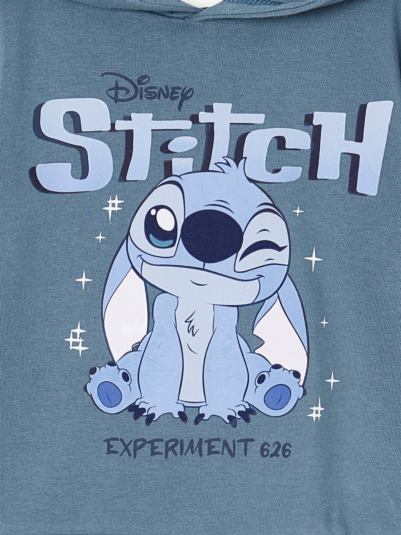 Sweat com capuz Stitch da Disney® azul-ganga