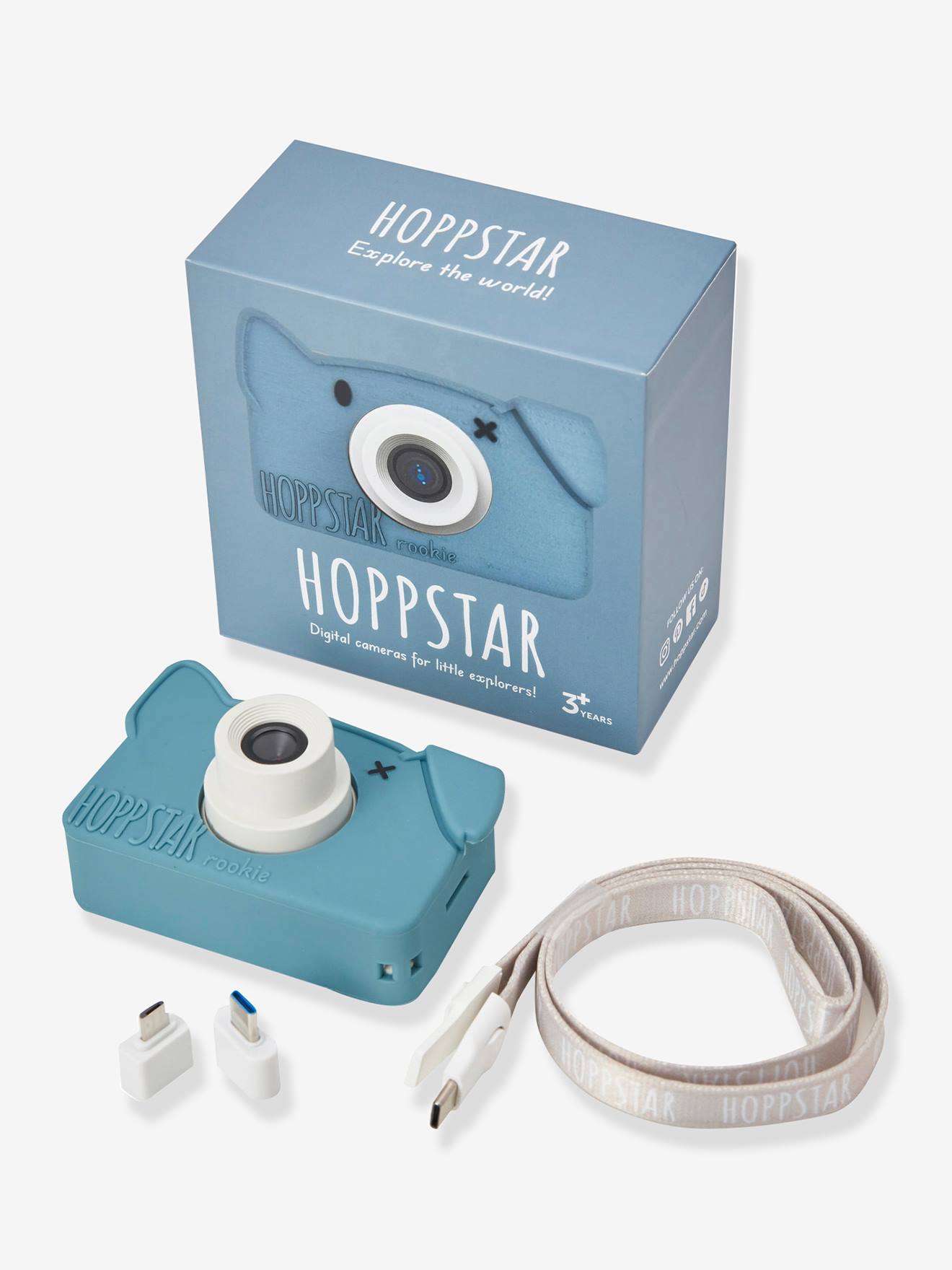 Máquina fotográfica rookie animais HOPPSTAR azul