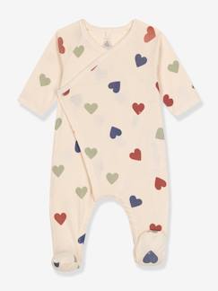 Bebé 0-36 meses-Pijama coração, em algodão, para bebé, da Petit Bateau