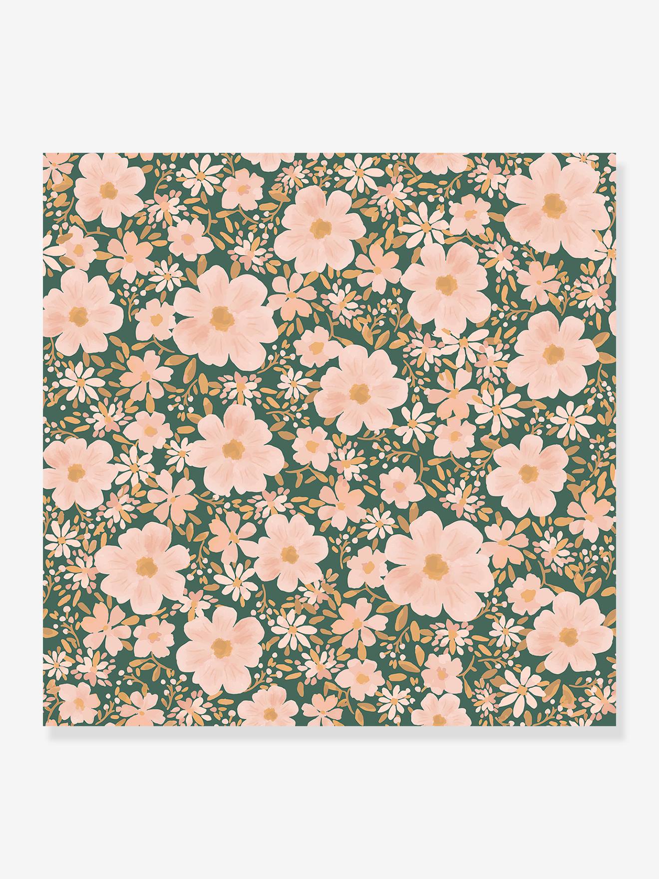 Papel de parede As Flores, da LILIPINSO rosa