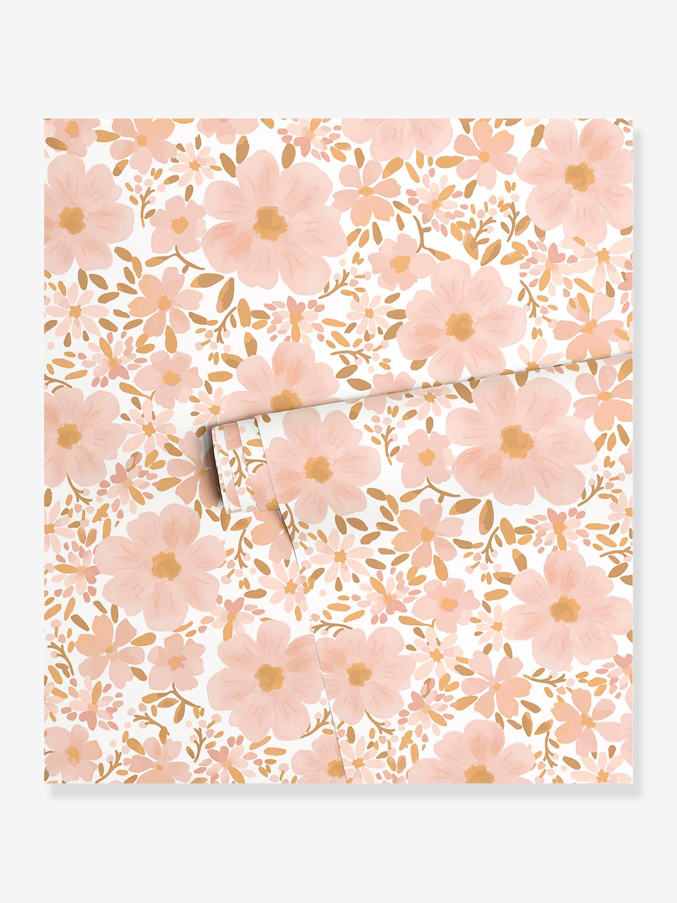 Papel de parede As Flores, da LILIPINSO rosa