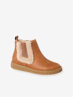 Calçado-Calçado menina (23-38)-Botins-Botas Chelsea com forro em pelo, fecho e elásticos, para menina