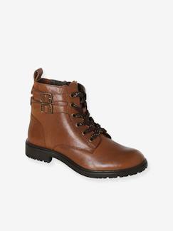 Calçado-Calçado menina (23-38)-Botas Gavroche, em pele, para menina