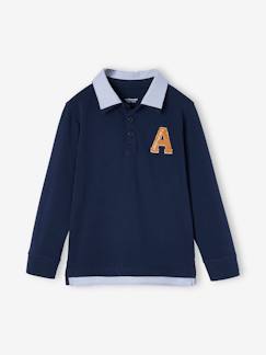 Menino 2-14 anos-T-shirts, polos-Polo às riscas efeito 2 em 1, para menino