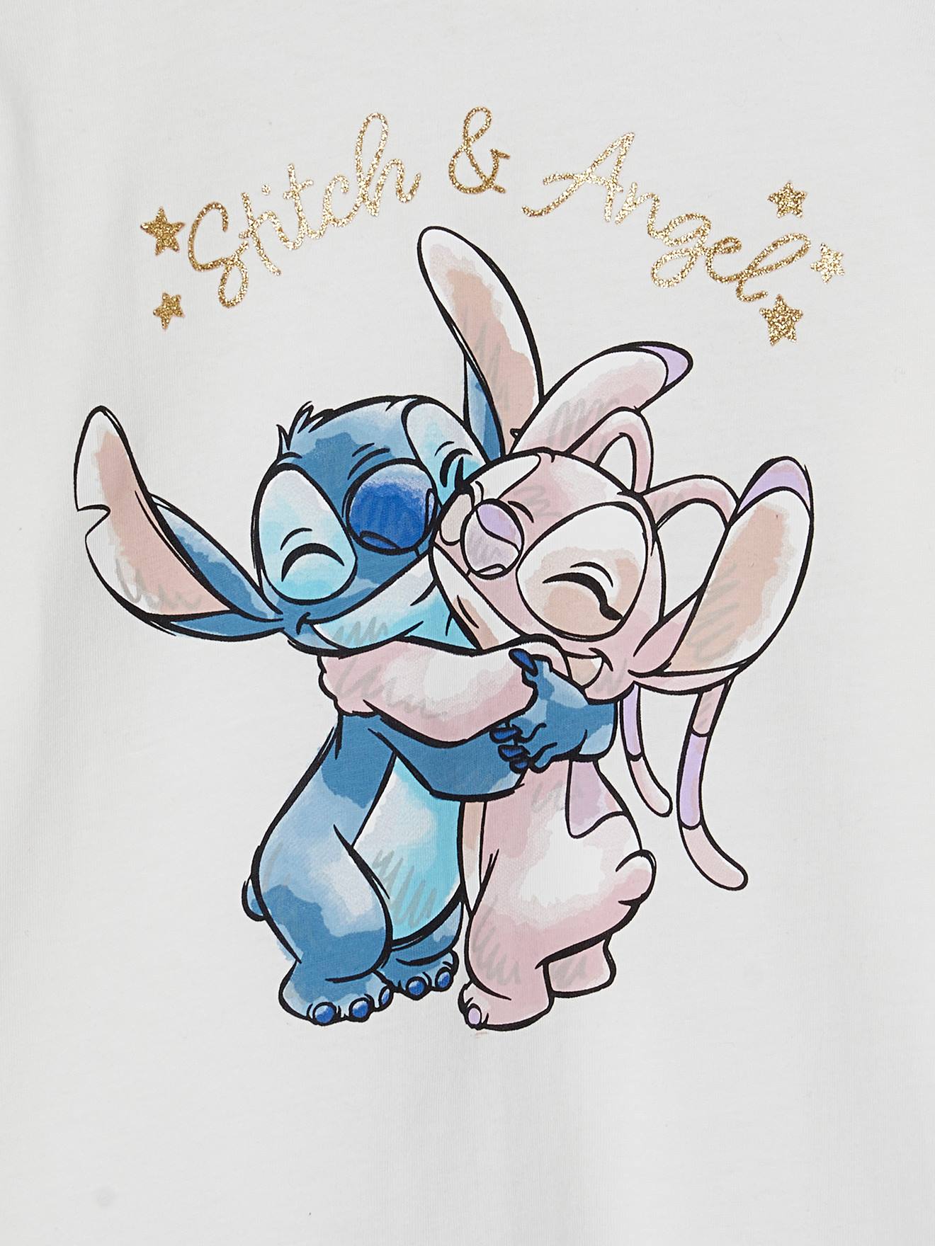 Camisola Stitch & Angel da Disney®, para criança cru