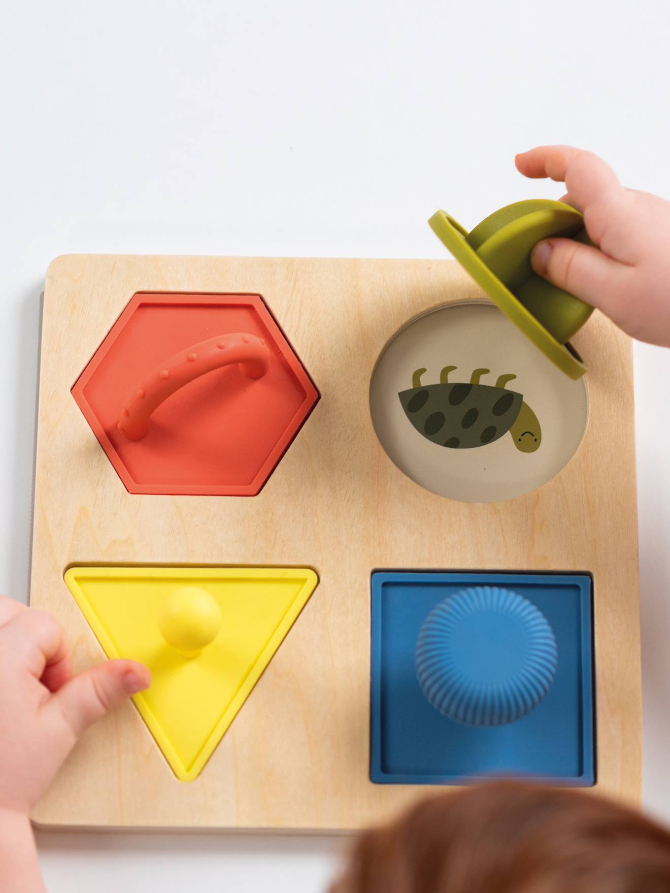 Puzzle com formas de encaixar - TAFTOYS multicolor