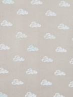 Lote de 2 capas de proteção universais para colchão de alcofa, da Vertbaudet Branco+Cinza/nuvens 