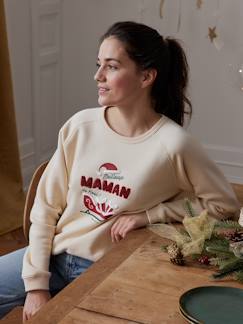 -Sweat para mulher, "Meilleure maman de Noël", Coleção Cápsula Família