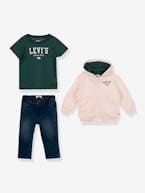 Conjunto casaco + t-shirt + jeans, CORE ZIP UP HOODIE SET - LEVI'S® bege mesclado 