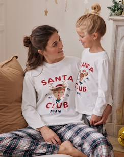 -Pijama de Natal, para mulher, "Santa Club" da Coleção Cápsula Família